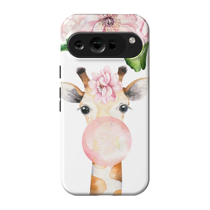 Pixel 9 pro StrongFit Flower Giraffe With Chewing gum by  Utart