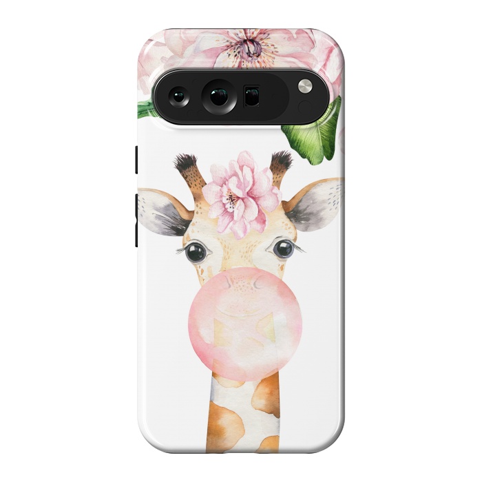 Pixel 9 Pro XL StrongFit Flower Giraffe With Chewing gum by  Utart