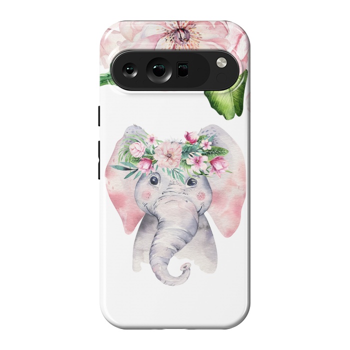 Pixel 9 Pro XL StrongFit Flower Elephant by  Utart