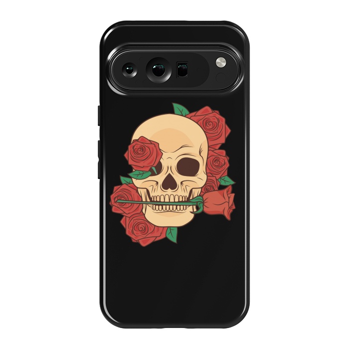 Pixel 9 Pro XL StrongFit RED ROSE SKULL BABY by MALLIKA