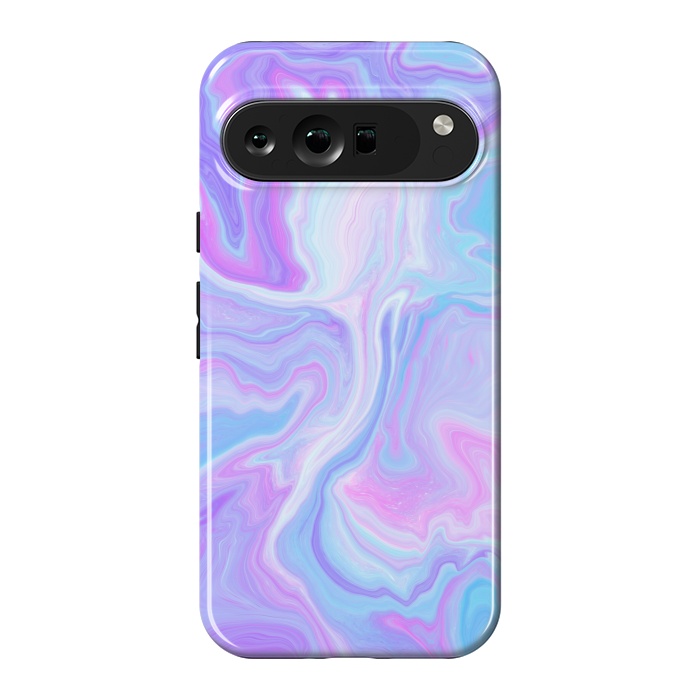 Pixel 9 Pro XL StrongFit Blue pink purple marble by Jms