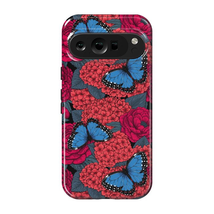 Pixel 9 pro StrongFit Blue morpho garden by Katerina Kirilova