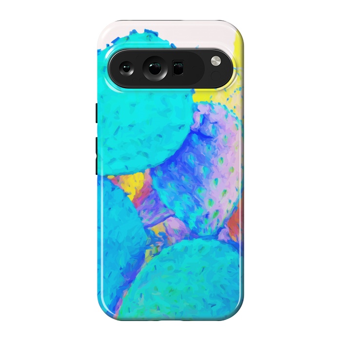 Pixel 9 Pro XL StrongFit Holograph Cactus by Uma Prabhakar Gokhale