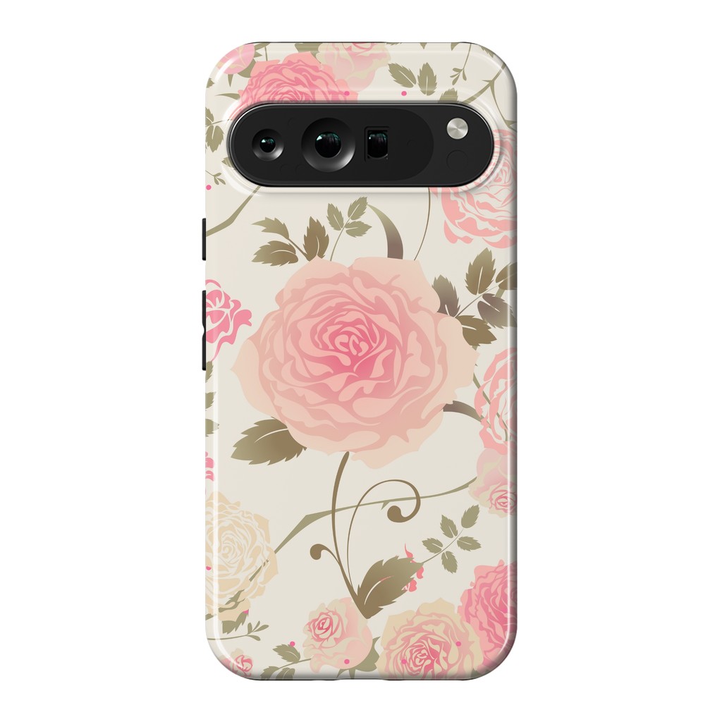 Pixel 9 Pro XL StrongFit PINK ROSES PATTERN by MALLIKA