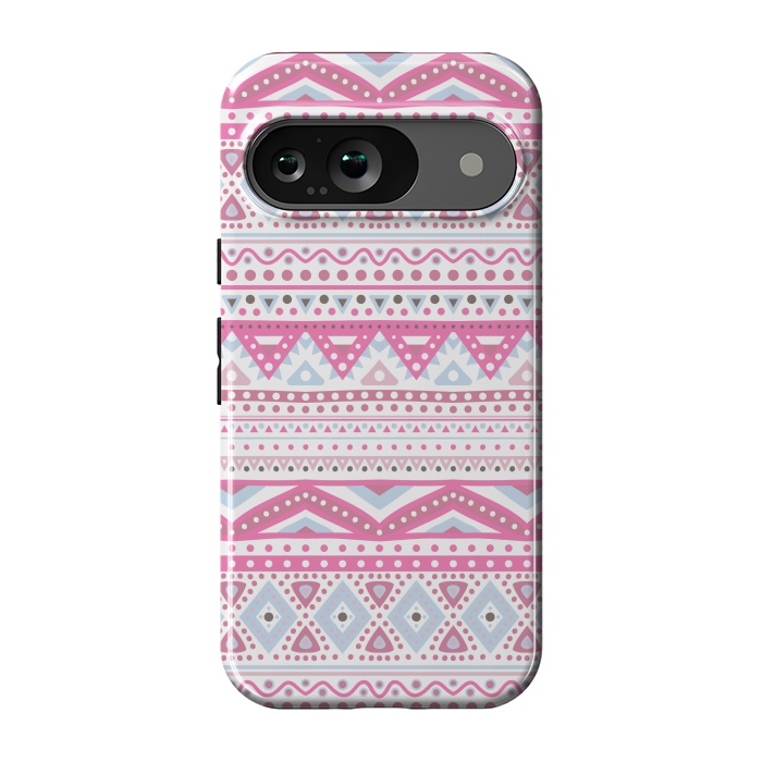 Pixel 9 StrongFit PINK TRIBAL PATTERN by MALLIKA