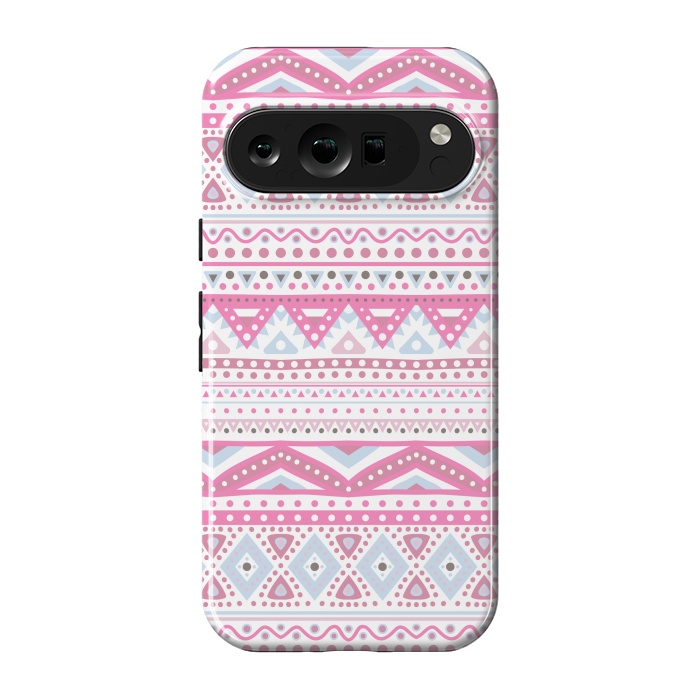 Pixel 9 pro StrongFit PINK TRIBAL PATTERN by MALLIKA