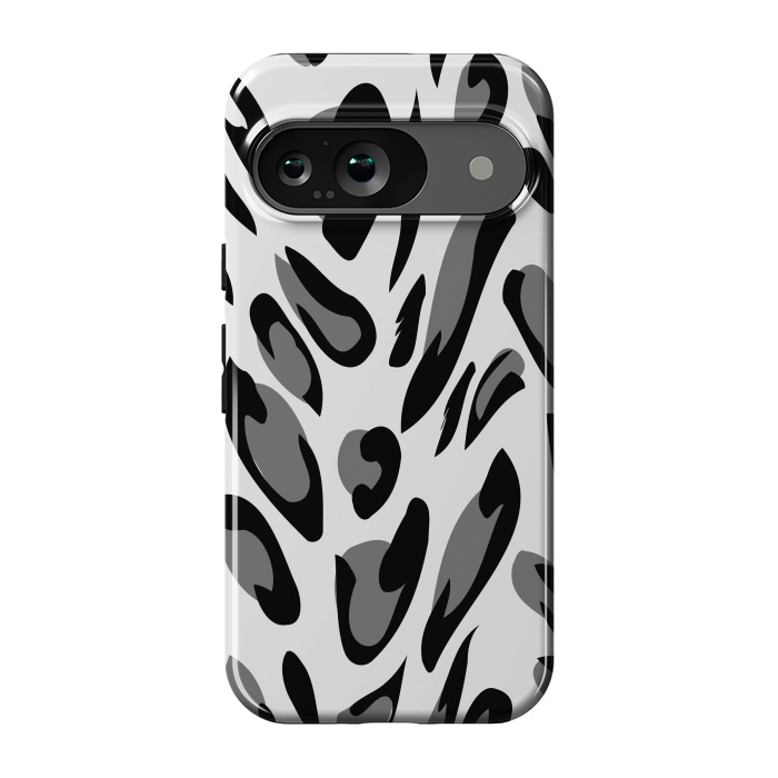 Pixel 9 StrongFit gray animal print by haroulita