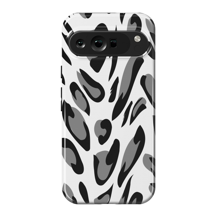 Pixel 9 Pro XL StrongFit gray animal print by haroulita