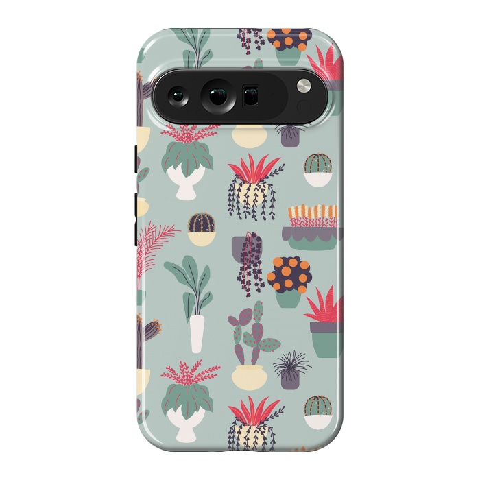 Pixel 9 Pro XL StrongFit Houseplants Pattern 02 by Jelena Obradovic