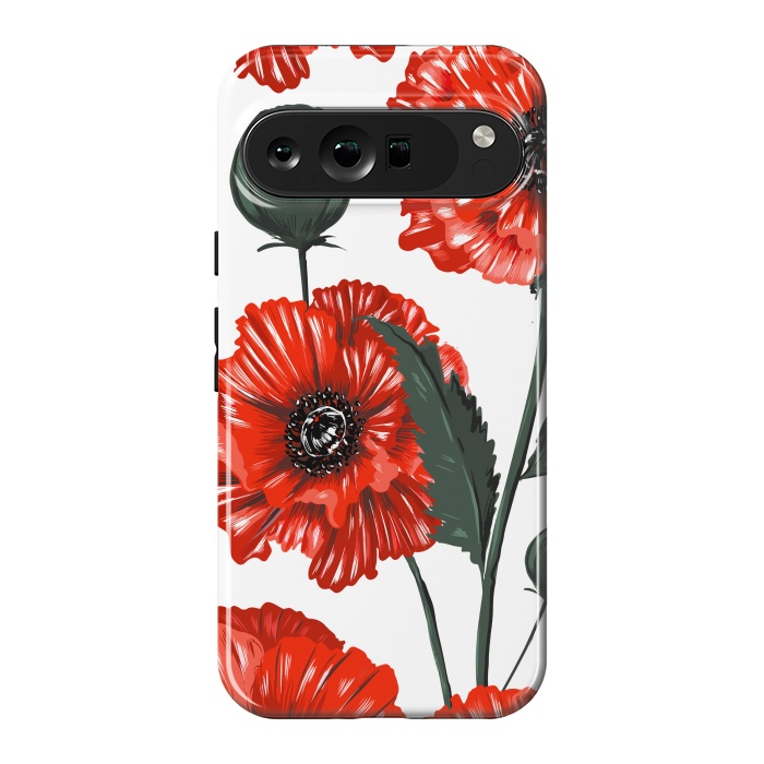 Pixel 9 Pro XL StrongFit red poppy by haroulita