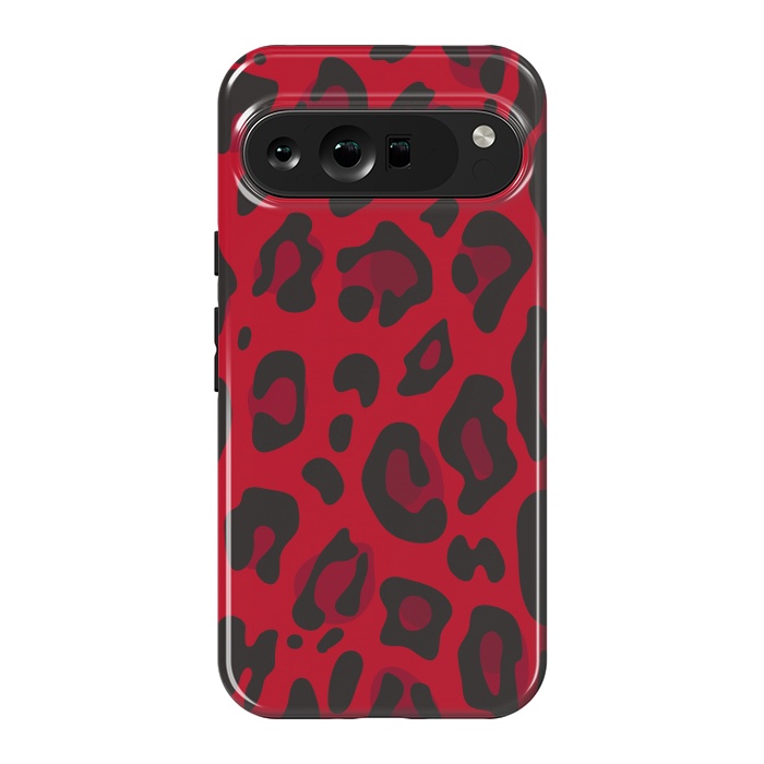 Pixel 9 Pro XL StrongFit red animal print by haroulita