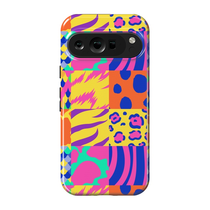 Pixel 9 pro StrongFit COLOURFUL ANIMAL PRINT by MALLIKA