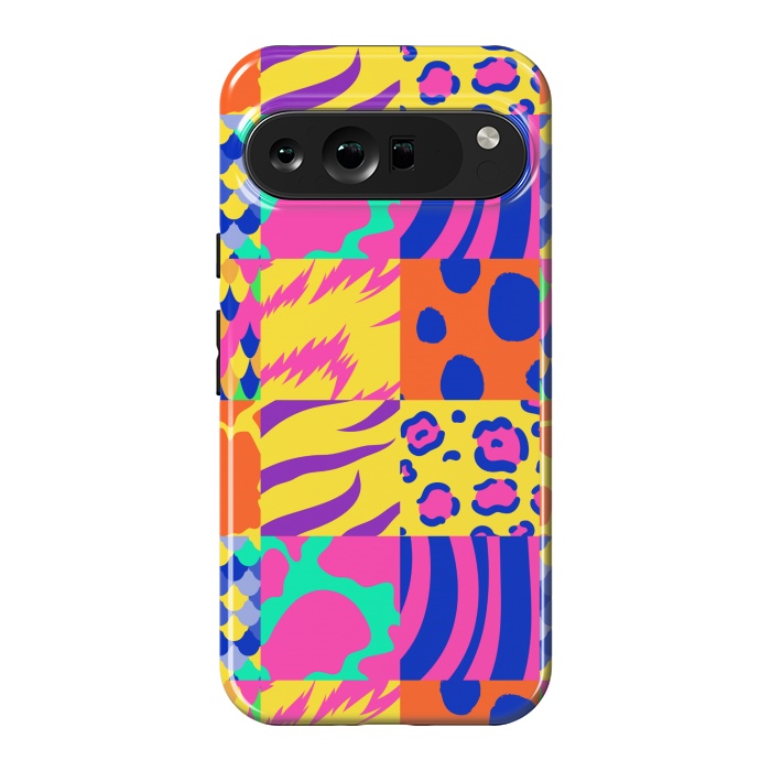 Pixel 9 Pro XL StrongFit COLOURFUL ANIMAL PRINT by MALLIKA