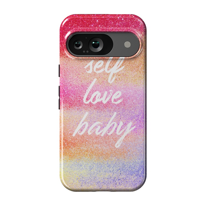 Pixel 9 StrongFit Self Love colorful gradient glitter by Oana 