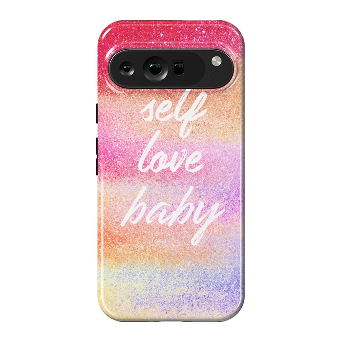 Pixel 9 Pro XL StrongFit Self Love colorful gradient glitter by Oana 