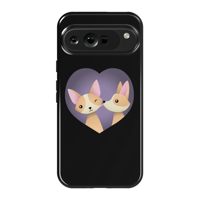 Pixel 9 Pro XL StrongFit Corgi love by Laura Nagel