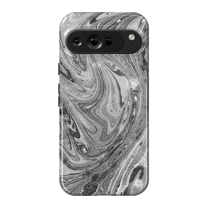 Pixel 9 Pro XL StrongFit Dark grey marble swirl by Oana 