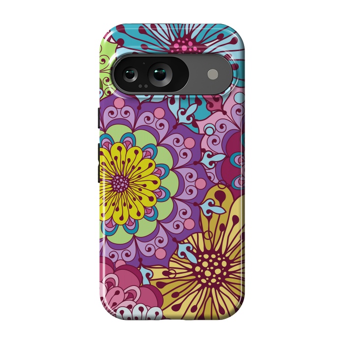 Pixel 9 StrongFit Brightly Colored Flowers by ArtsCase