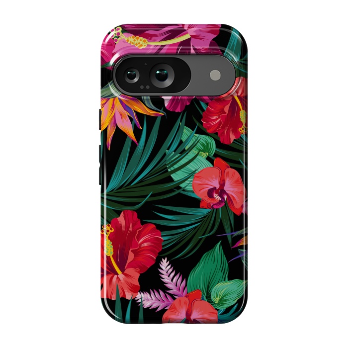 Pixel 9 StrongFit Exotic Flowers by ArtsCase