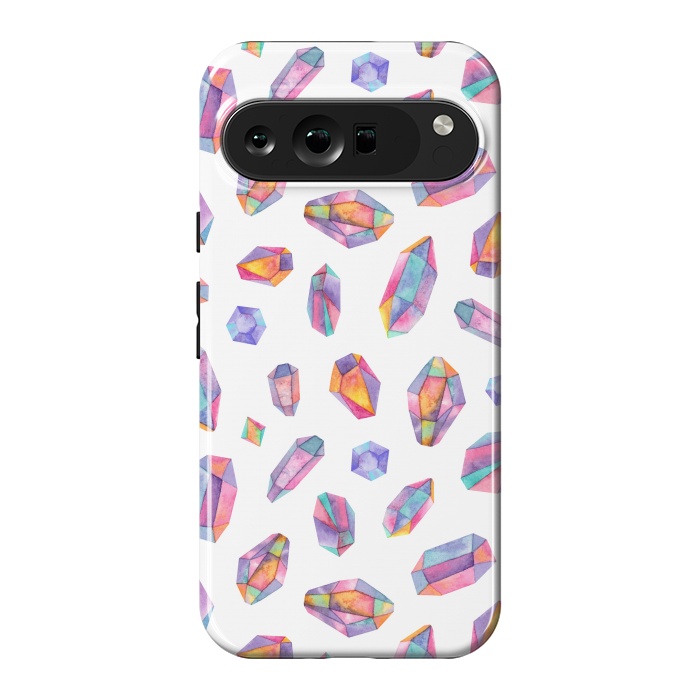 Pixel 9 Pro XL StrongFit purple gems by Alena Ganzhela