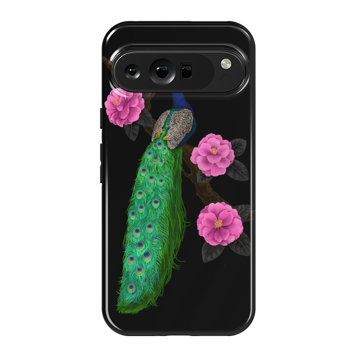 Pixel 9 Pro XL StrongFit Night peacock garden by Katerina Kirilova