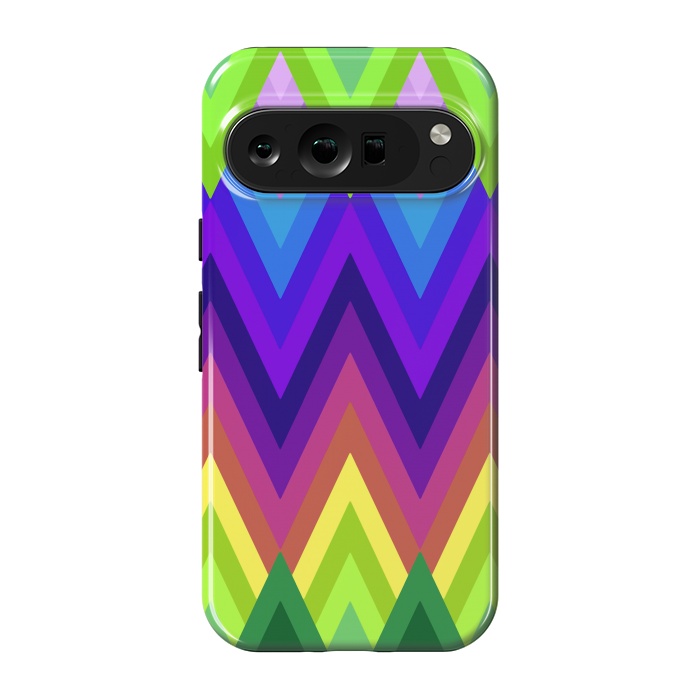 Pixel 9 pro StrongFit Zig Zag Chevron Pattern G553 by Medusa GraphicArt