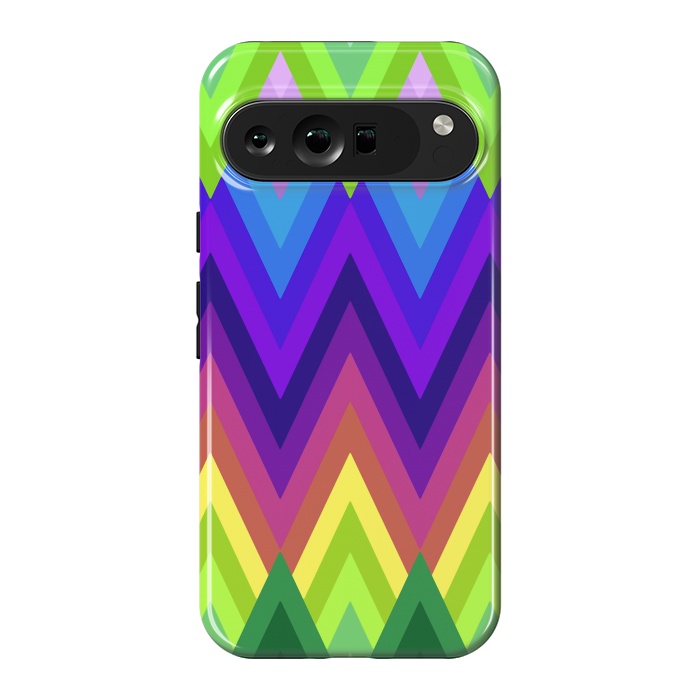 Pixel 9 Pro XL StrongFit Zig Zag Chevron Pattern G553 by Medusa GraphicArt