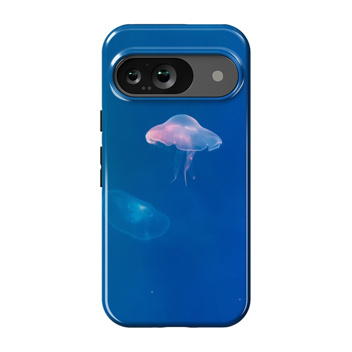 Pixel 9 StrongFit White Jellyfish in Blue Water by Winston