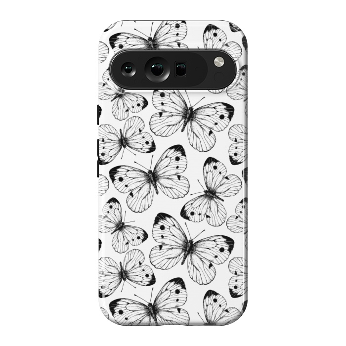 Pixel 9 Pro XL StrongFit Cabbage butterfly pattern by Katerina Kirilova