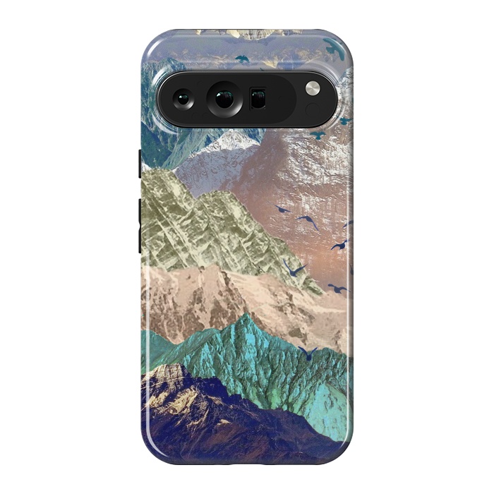 Pixel 9 Pro XL StrongFit Utopia Mountain landscape art by Oana 