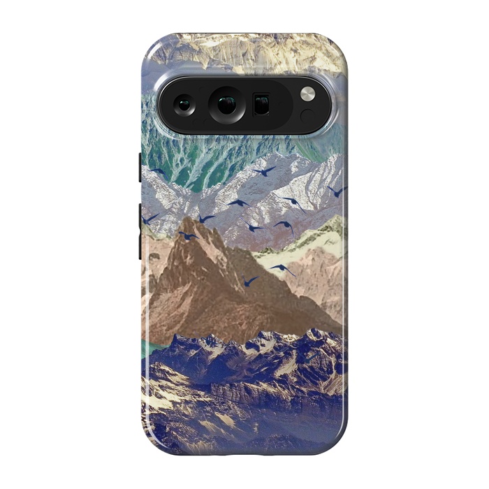 Pixel 9 pro StrongFit Mountain landscape utopic nature collage  by Oana 