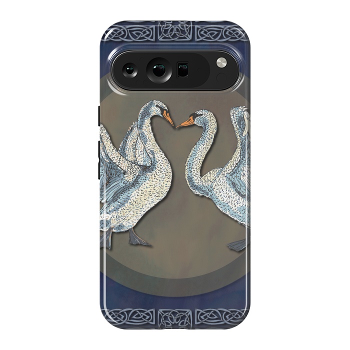 Pixel 9 Pro XL StrongFit Dancing Swans by Lotti Brown