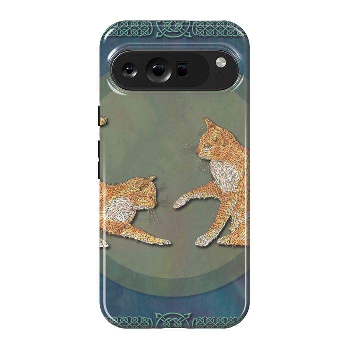 Pixel 9 Pro XL StrongFit Ginger Cats by Lotti Brown