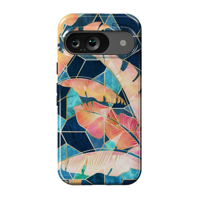 Pixel 9 StrongFit Marbled Topical Sunset by gingerlique