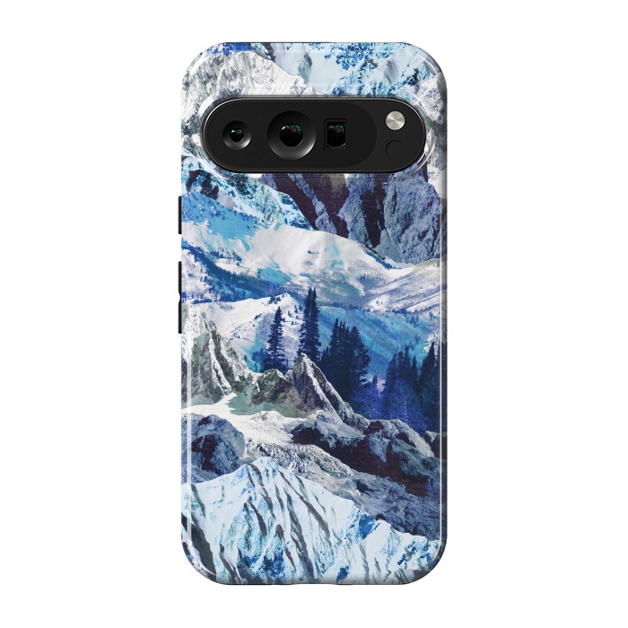 Pixel 9 pro StrongFit Blue mountains landscape art by Oana 