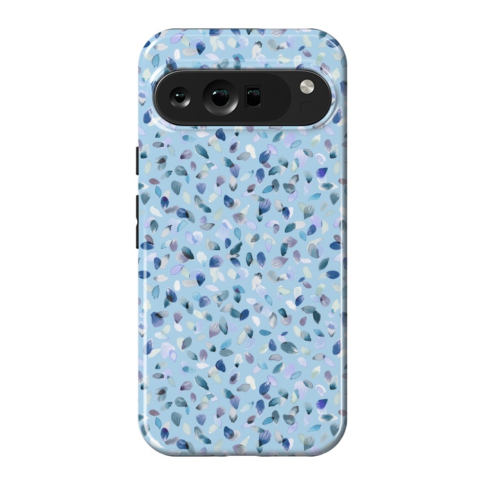 Pixel 9 Pro XL StrongFit Flower Petals Soft Blue by Ninola Design