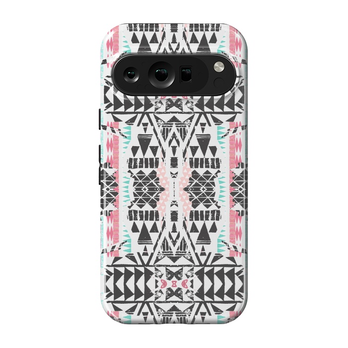 Pixel 9 pro StrongFit Playful tribal ethnic triangles by Oana 