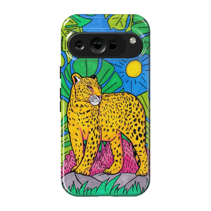 Pixel 9 pro StrongFit Jungle leopard by Steve Wade (Swade)