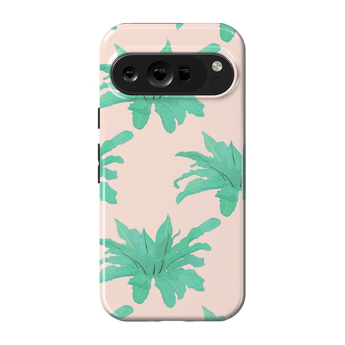 Pixel 9 pro StrongFit Trendy Tropical Green Plants Foliage Modern Design by InovArts