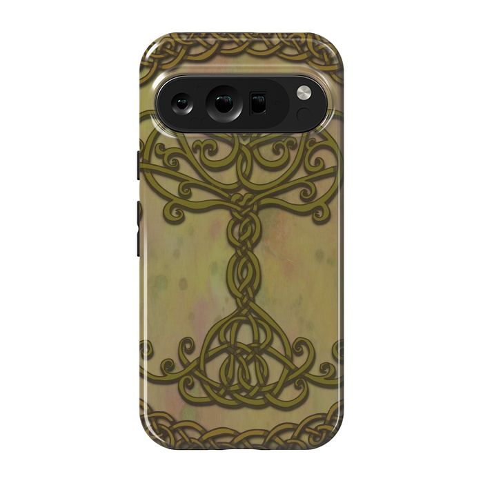 Pixel 9 pro StrongFit Celtic Tree of Life I by Lotti Brown