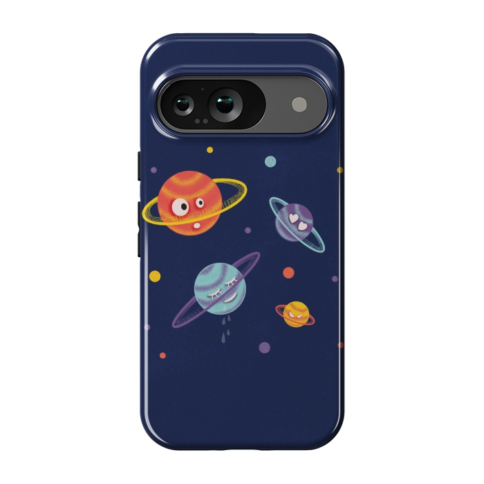 Pixel 9 StrongFit Cute Planets Cartoon Space Kids by Boriana Giormova