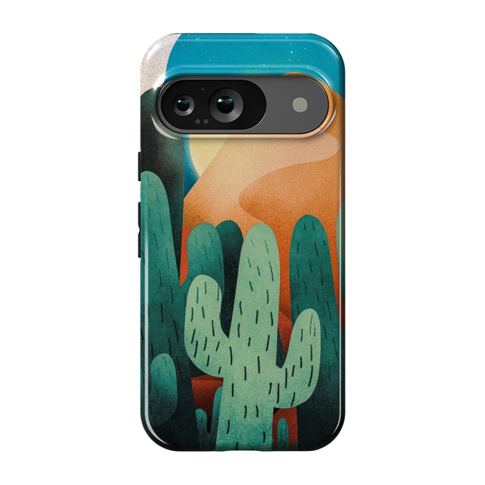 Pixel 9 StrongFit Sand cactus mountains by Steve Wade (Swade)