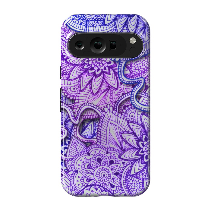 Pixel 9 pro StrongFit Floral Doodle G582 by Medusa GraphicArt