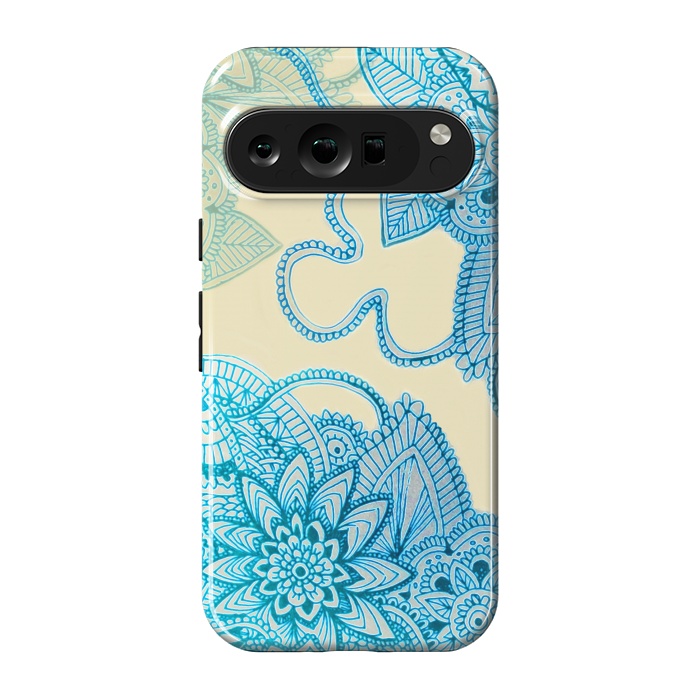 Pixel 9 pro StrongFit Floral Doodle G580 by Medusa GraphicArt