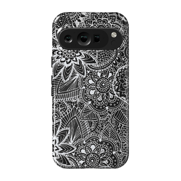 Pixel 9 pro StrongFit Floral Doodle G581 by Medusa GraphicArt