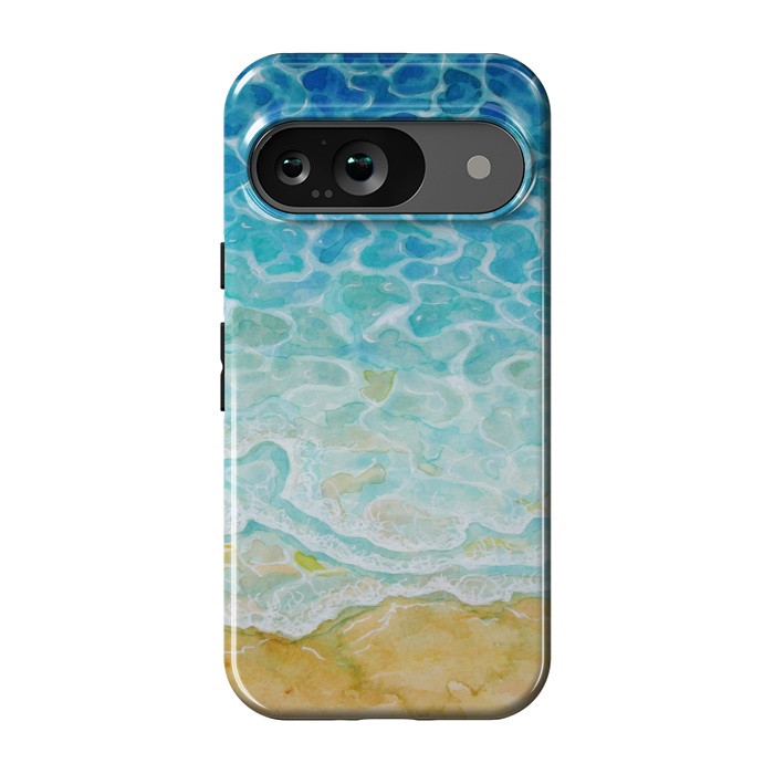 Pixel 9 StrongFit Watercolor Sea G564 by Medusa GraphicArt