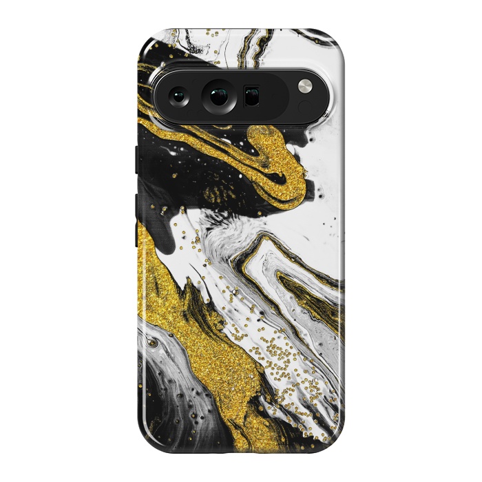 Pixel 9 Pro XL StrongFit Luxe Black and Gold by Ashley Camille