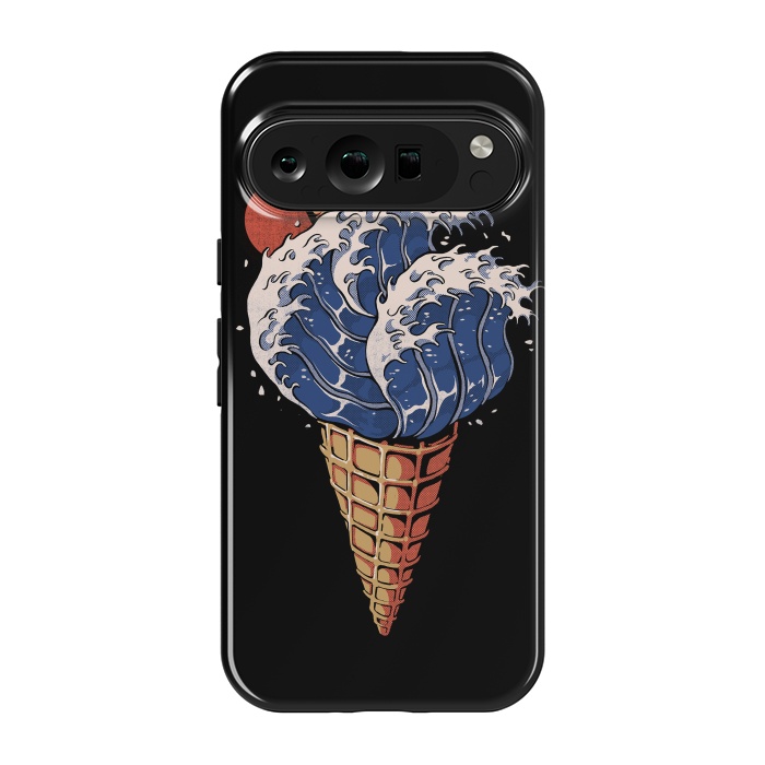 Pixel 9 pro StrongFit Kanagawa Ice Cream  by Ilustrata