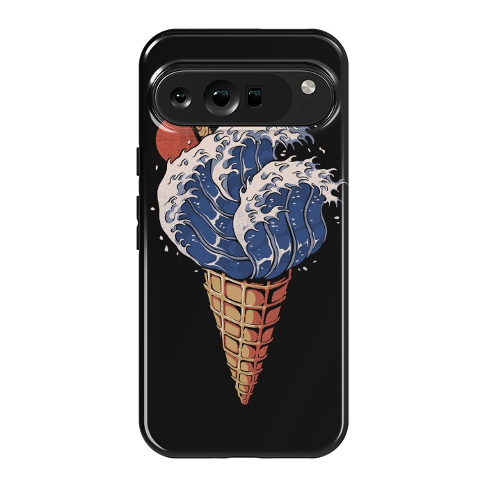 Pixel 9 Pro XL StrongFit Kanagawa Ice Cream  by Ilustrata