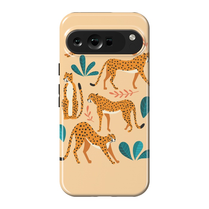 Pixel 9 Pro XL StrongFit Cheetahs beige 02 by Jelena Obradovic